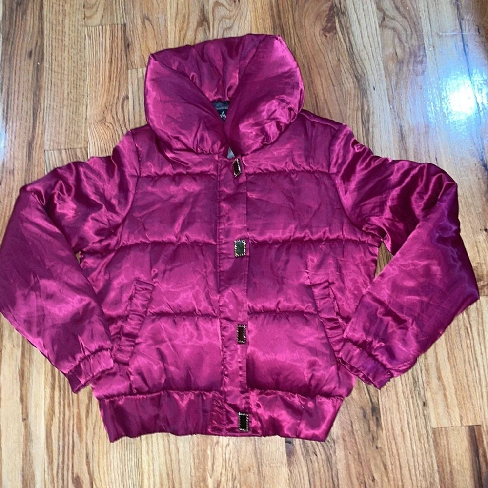 NEW Y2K Kimora Lee Baby Phat Quilted Coat Puffer Jacket Pink XL